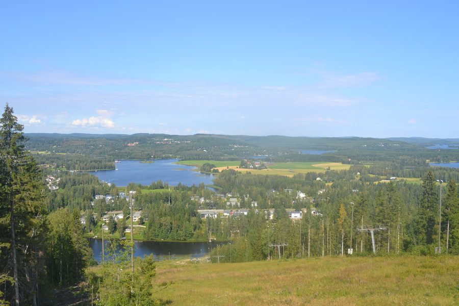 Vista da Riihivuori sul paesaggio presso Muurame