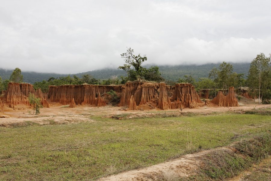 Natürliche Erdformationen von Lalu in Ta Phraya, Sa Kaeo