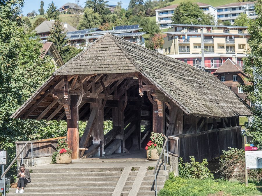 Ponte Moosbrücke sull’Ilfis presso Langnau nell’Emmental