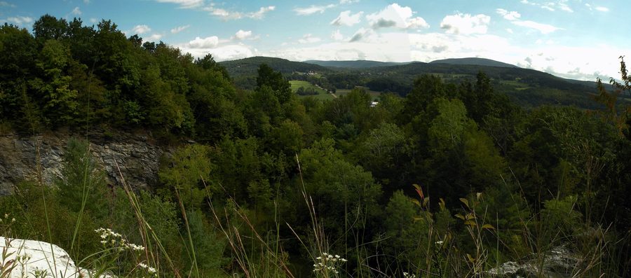 Vista da Quarry Hill a Pownal, Vermont