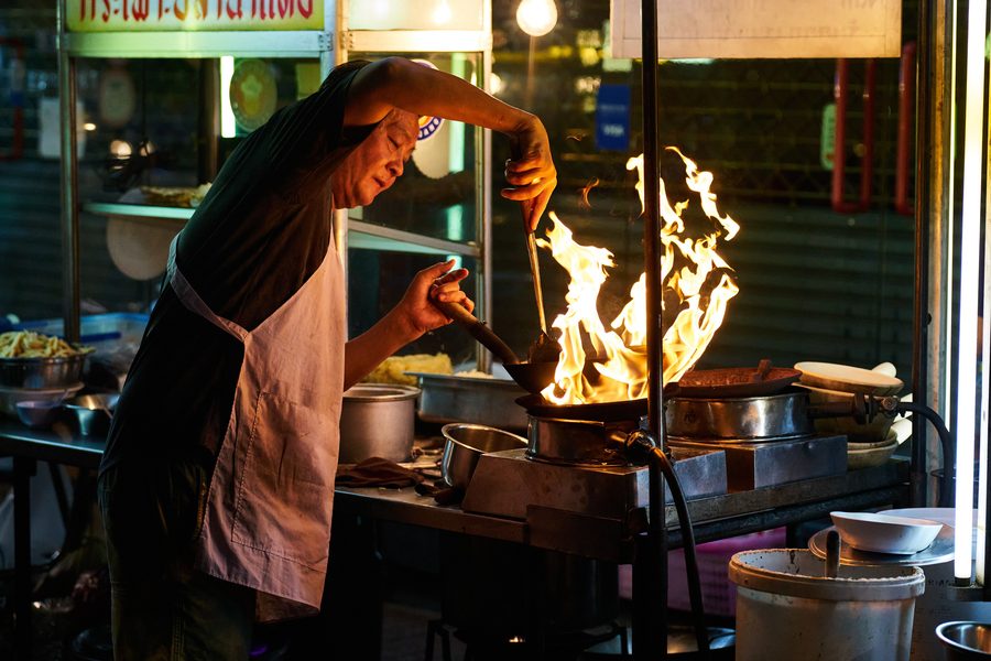 Street food a Bangkok