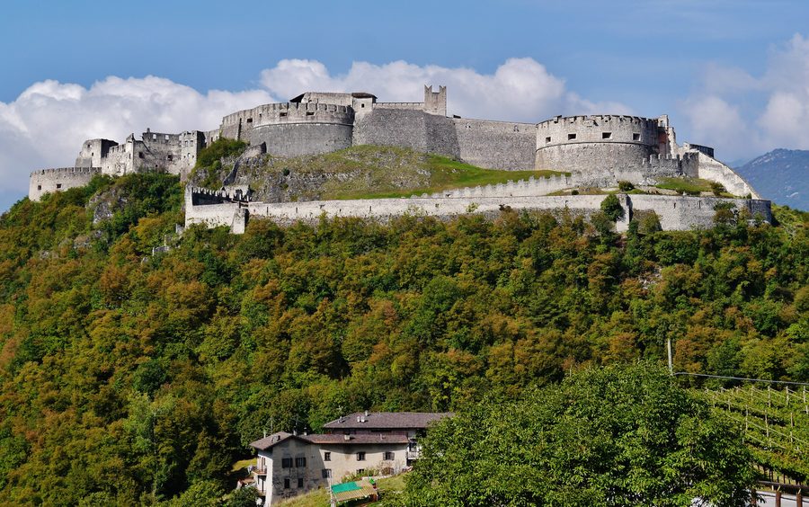 Beseno Castle in Besenello, Trentino