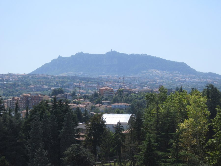Monte Titano mit der Stadt San Marino an seinen Hängen