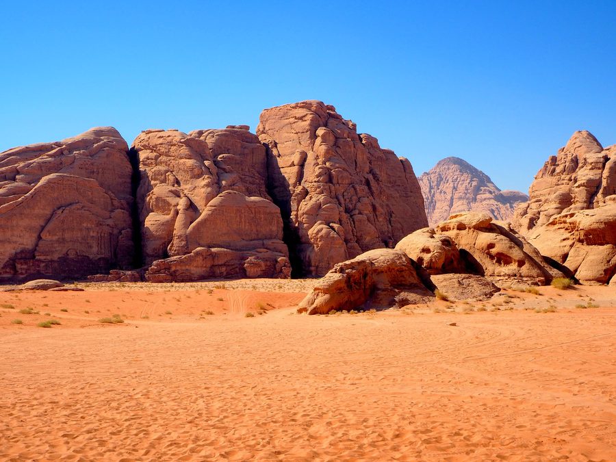 Paesaggio desertico di Wadi Rum