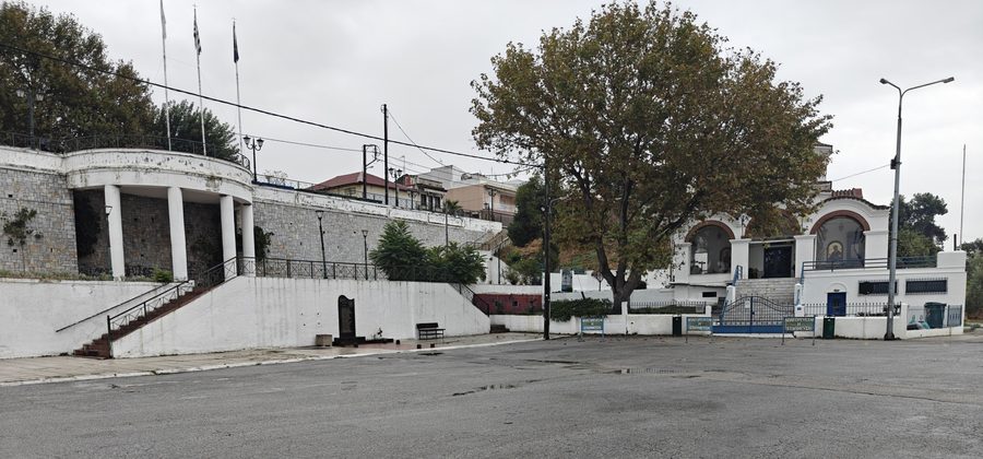 Vista sulla località greca di Nea Michaniona