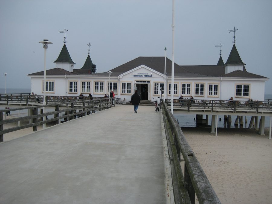 Historische Seebrücke Ahlbeck an der Ostseeküste
