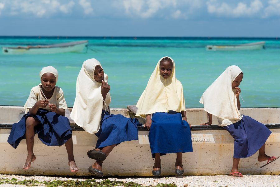 Scena costiera a Kizimkazi, Zanzibar