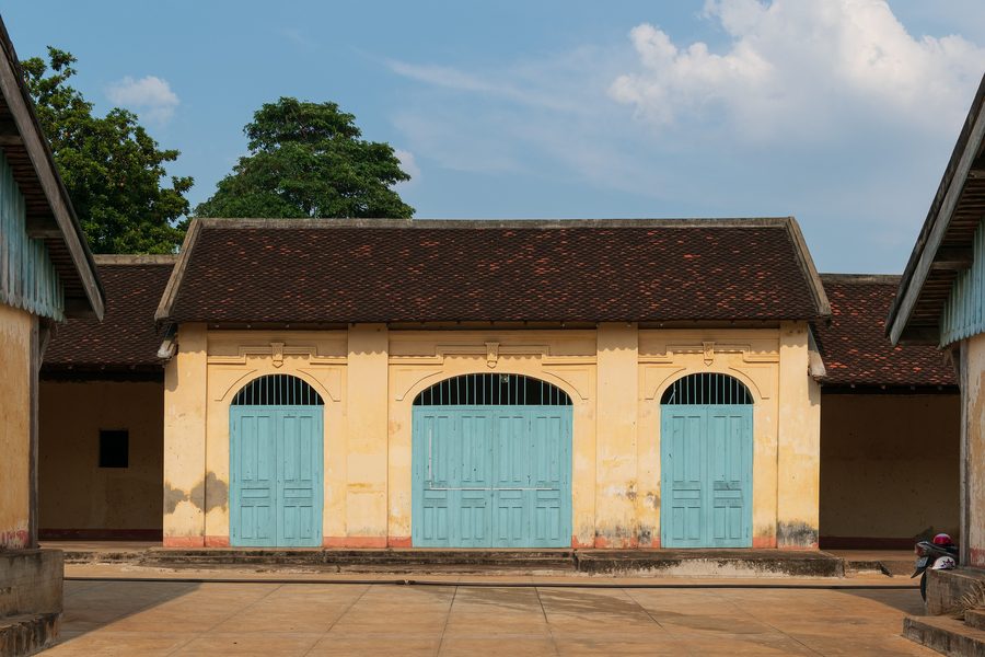 Gebäude im ehemaligen Gefängnis Buon Ma Thuot in Dak Lak, Vietnam