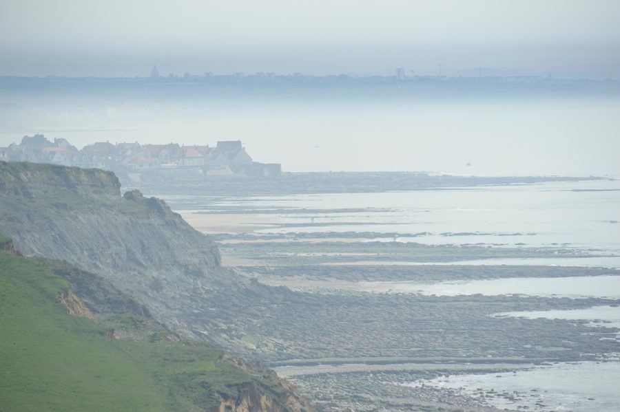 Coastal cliffs between Cap Gris-Nez and Boulogne-sur-Mer on the Opal Coast