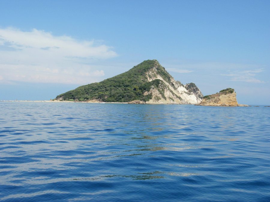 Marathonisi nella baia protetta di Laganas a Zante