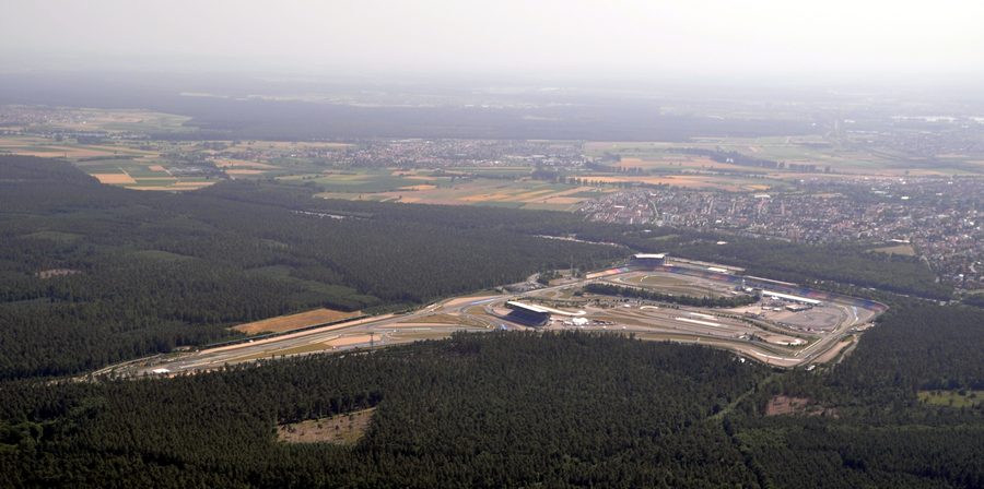 Luftaufnahme des Hockenheimrings Baden-Württemberg