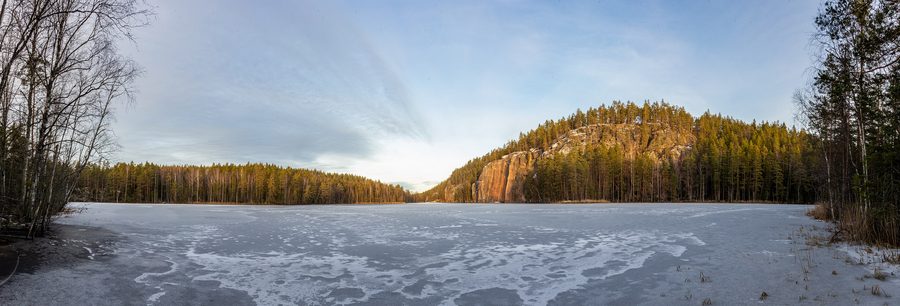 Le scogliere di Olhava nel Parco nazionale di Repovesi, Kouvola, Finlandia