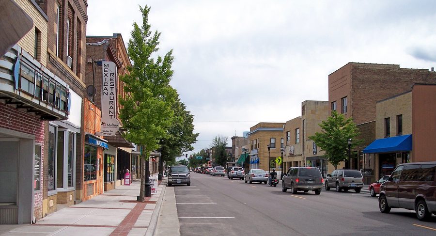 State Street nel centro di Waseca, Minnesota