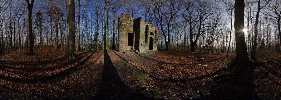 Kapelle der Burgruine Rusteberg bei Marth