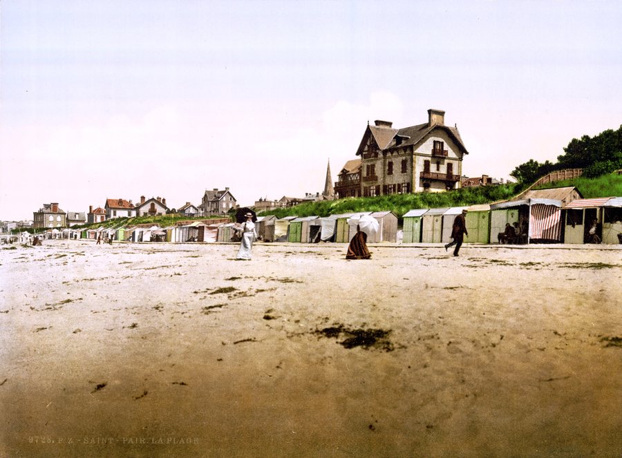 File:Flickr - …trialsanderrors - The beach, Saint-Pair-sur-Mer, Normandy, France, ca. 1895.jpg