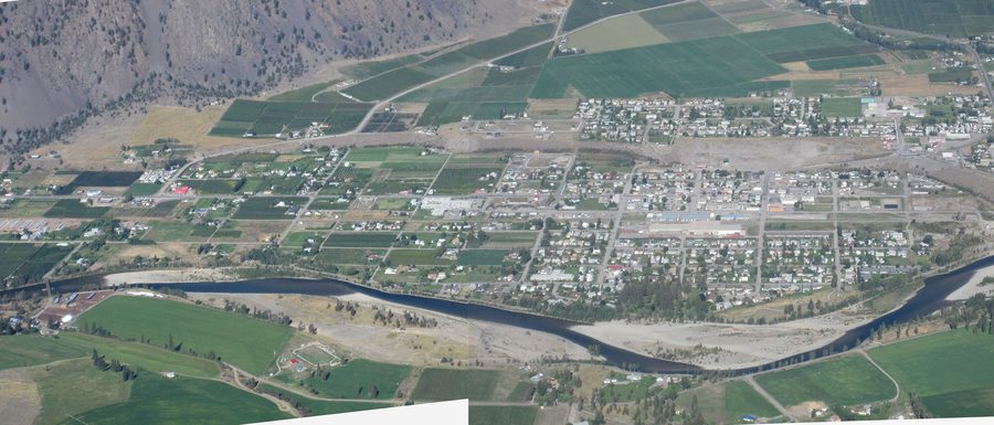Blick auf Keremeos und das Similkameen Valley von K-Mountain