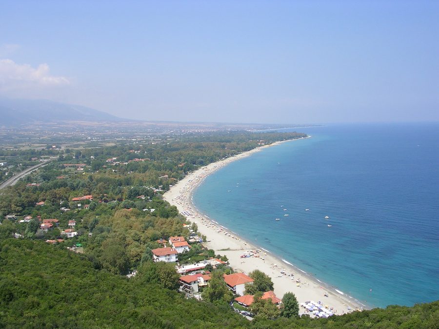 Spiaggia di Platamonas in Pieria, Grecia