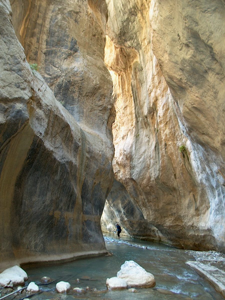 Gola rocciosa nella gola di Sarakina presso Ierapetra a Creta