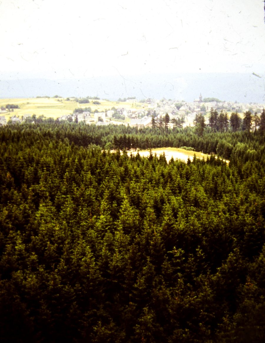 Masserberg von der Rennsteigwarte aus gesehen