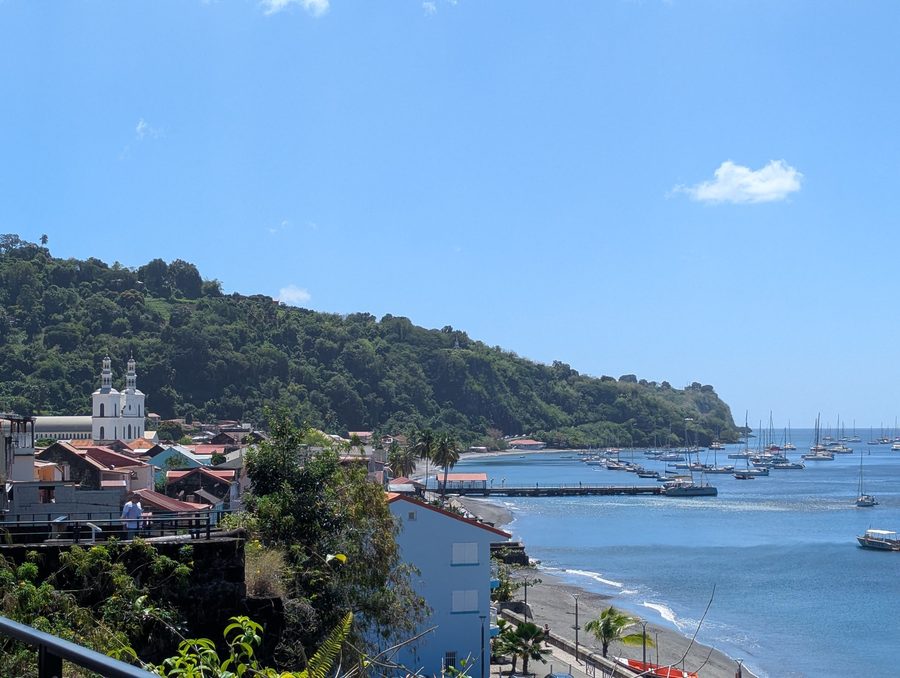 Ansicht von Saint-Pierre auf Martinique