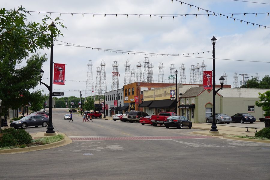Main Street a Kilgore, Texas