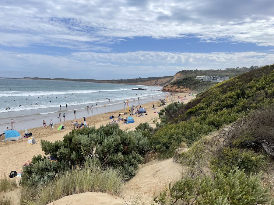 Spiaggia di Anglesea sulla Surf Coast del Victoria