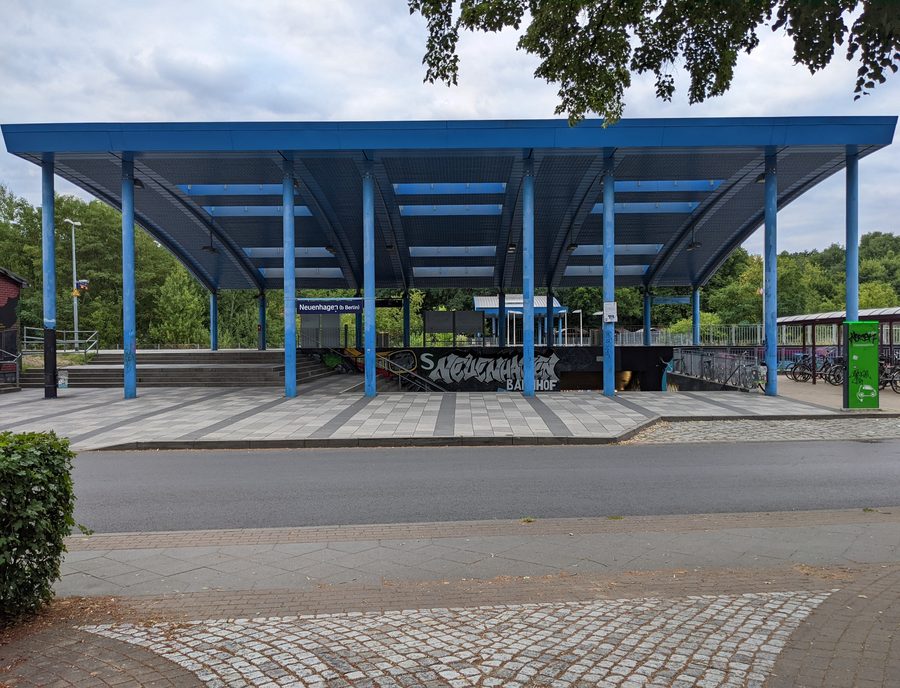 Stazione S-Bahn di Neuenhagen bei Berlin