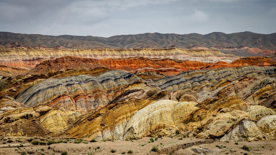 Madygen nature monument in Batken District, Batken Region, Kyrgyzstan