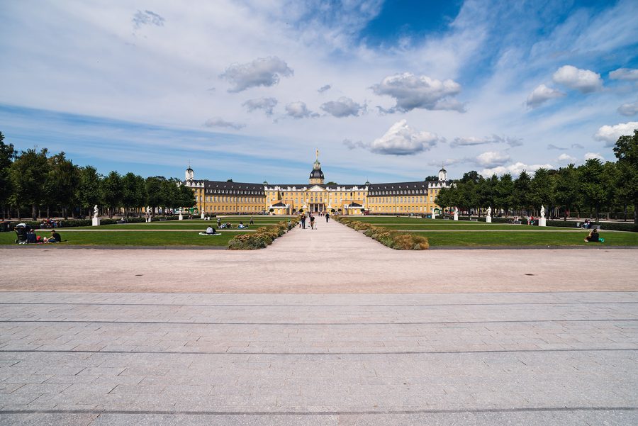 Außenansicht des Karlsruher Schlosses