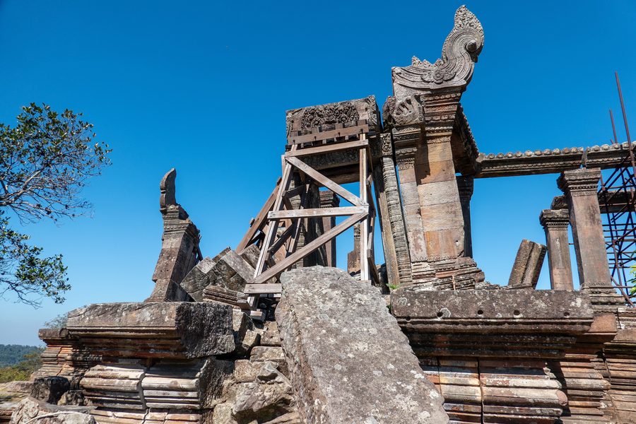 Preah Vihear Temple auf einer Klippe in Kambodscha