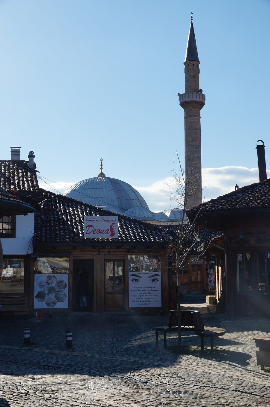 Hadum Aga Mosque beside the historic bazaar in Gjakova