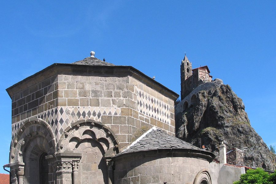 Aiguilhe with the chapels of Saint Clair and Saint Michel d’Aiguilhe
