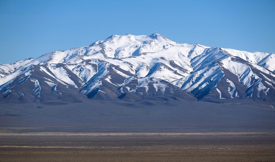 Mount Lewis nella Shoshone Range a sud di Battle Mountain, Nevada