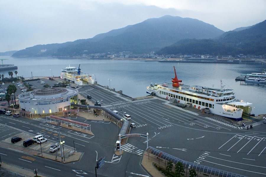 Hafen von Tonoshō auf Shōdoshima in der Präfektur Kagawa, Japan