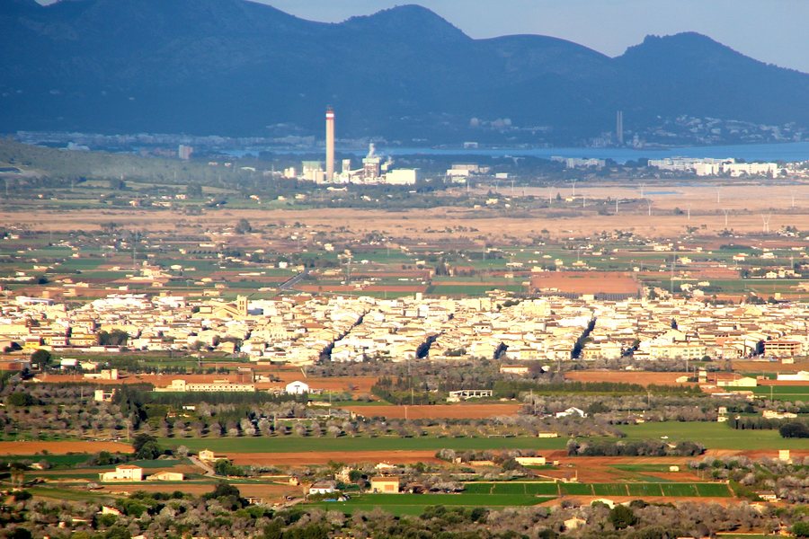 Vista de Sa Pobla i de Es Murterar
