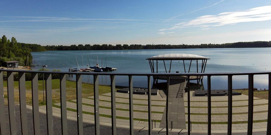 Blick auf den Blausteinsee bei Eschweiler