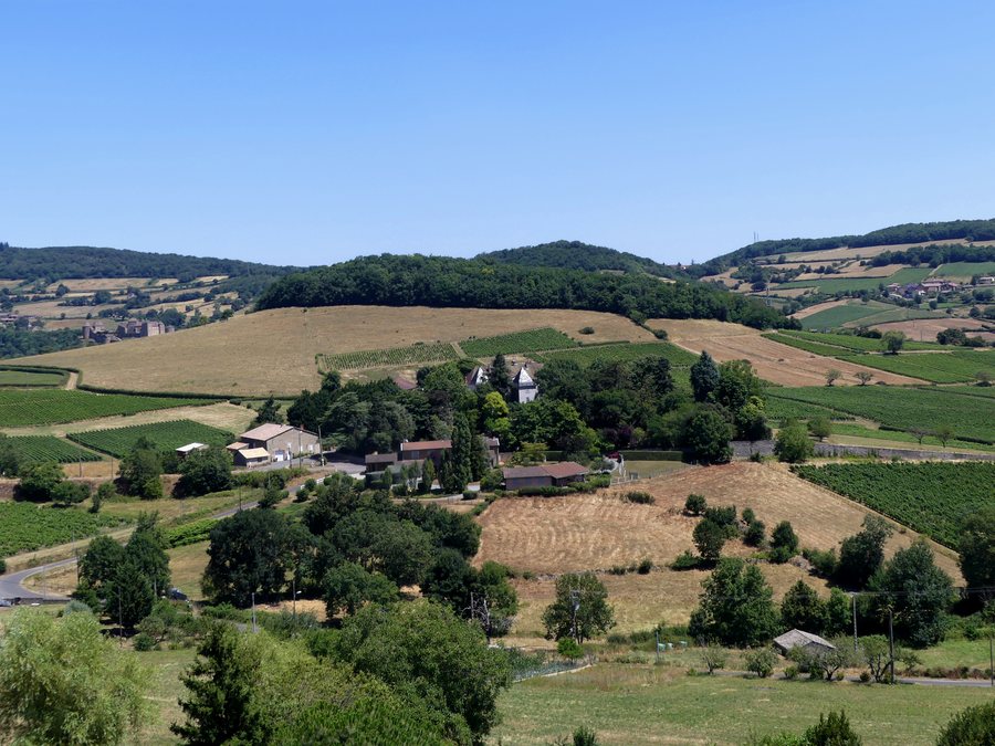 File:Hameau Les Bois à Sologny depuis le Bois-Clair (juillet 2025).JPG