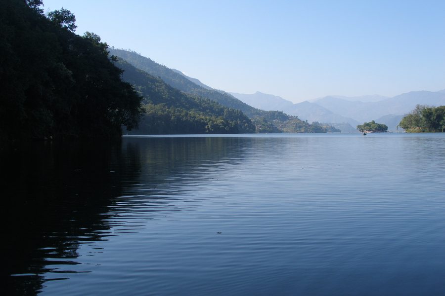 Phewa-See bei Pokhara in Nepal