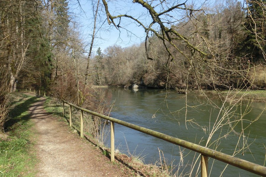 Ex attracco per barche nel Parco principesco di Inzigkofen sul Danubio