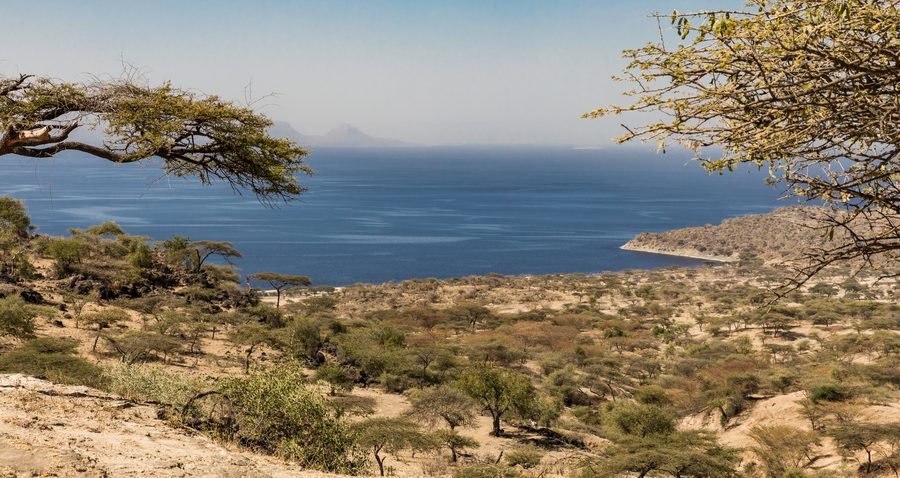 Paesaggio lacustre in Oromia