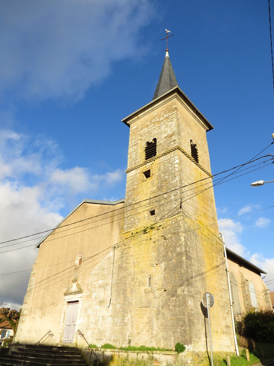 Außenansicht der Dorfkirche von Domèvre-en-Haye
