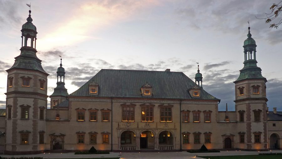Schloss (Bischofspalast) in Kielce in Polen