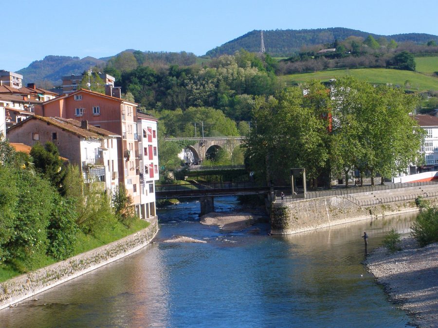 Confluenza del Leitzaran e dell’Oria ad Andoain