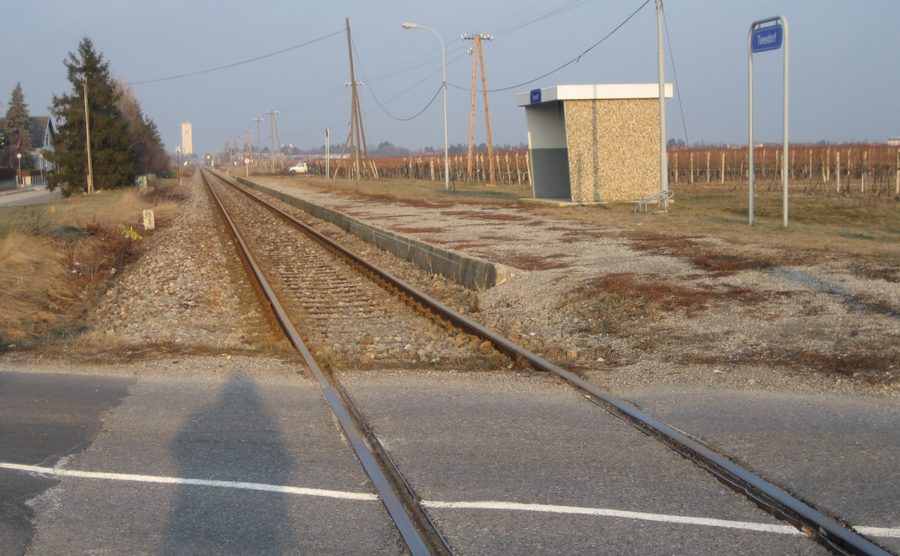 La stazione di Teesdorf in Bassa Austria.