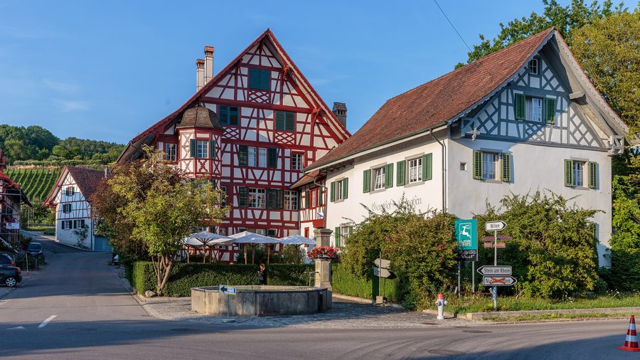 Storico Gasthof Hirschen sulla Steigstrasse a Oberstammheim