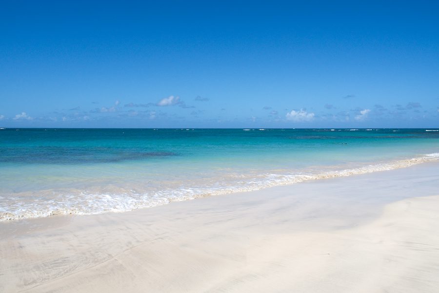 Spiaggia caraibica nella Repubblica Dominicana
