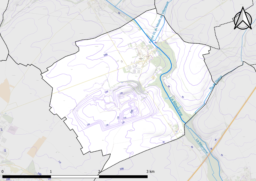 File:77511-Villeneuve-sous-Dammartin - Relief-PlanIgn.png