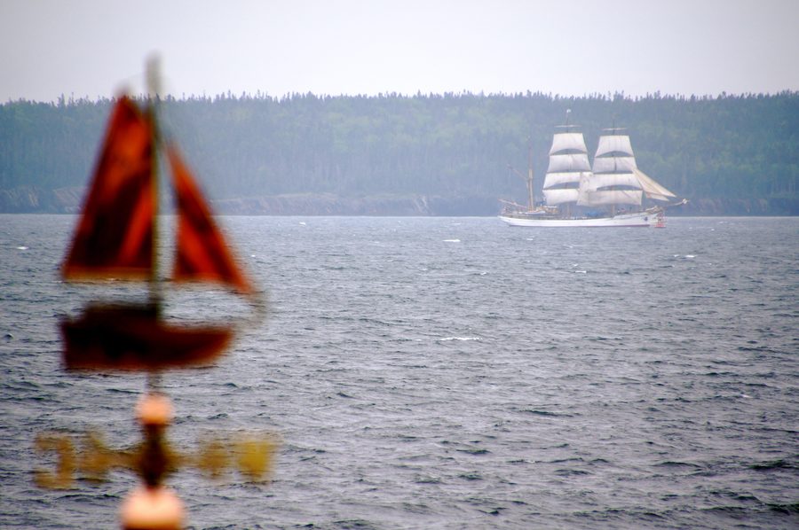 La Picton Castle entra nel porto di Lunenburg
