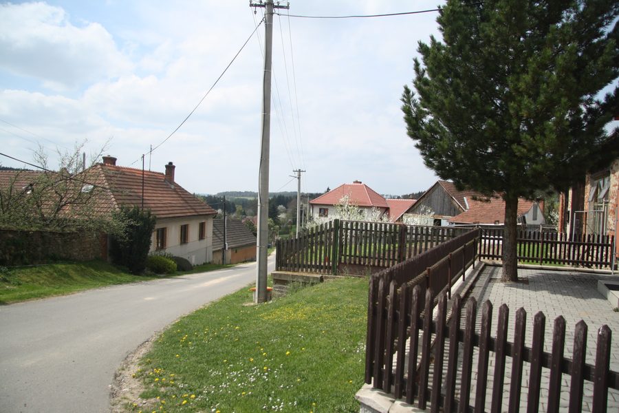 Zentrum von Lesní Jakubov im Okres Třebíč