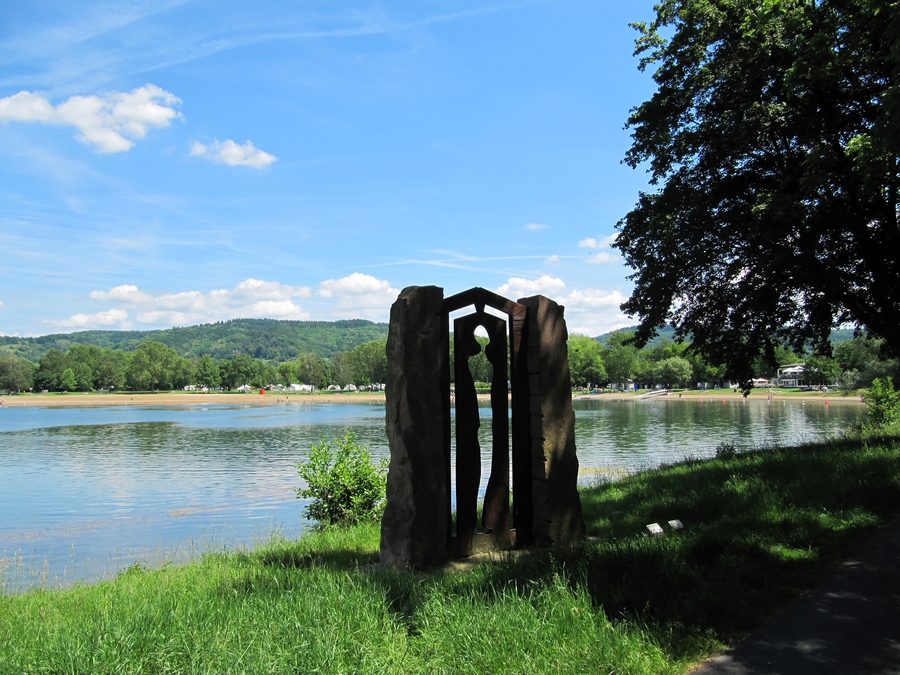 Skulptur am Wiesensee in Hemsbach